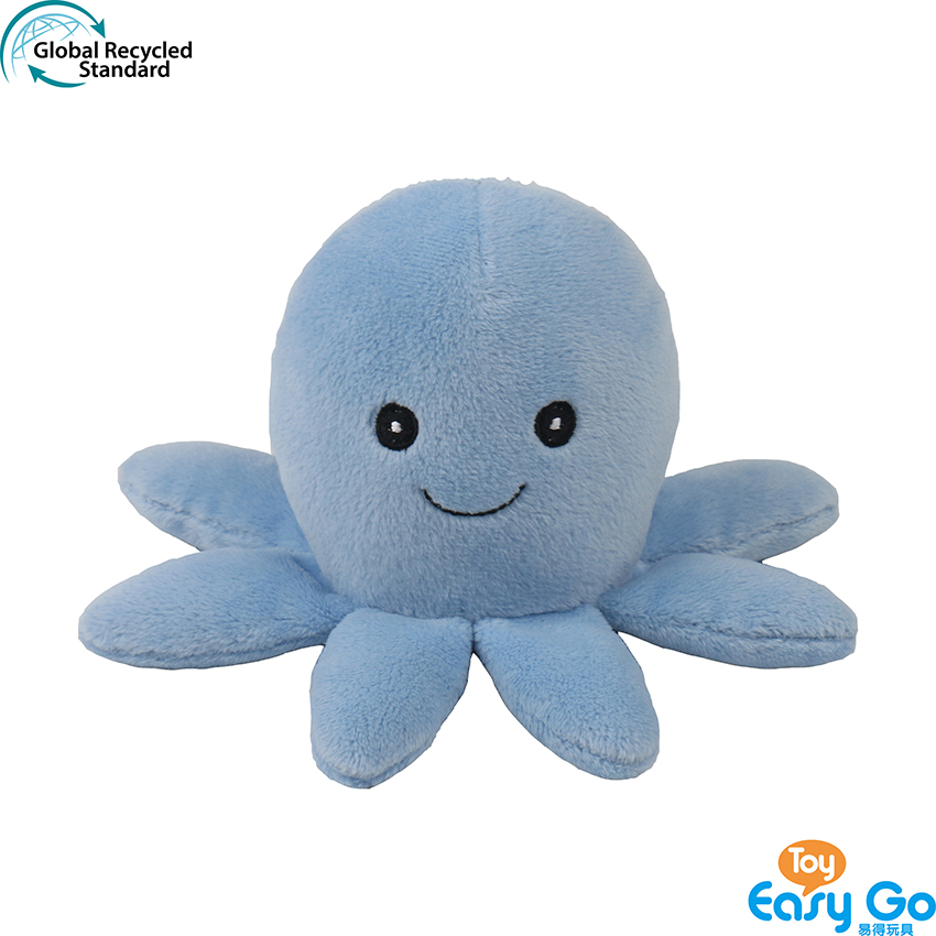100% recycled plush stuffed toy octopus