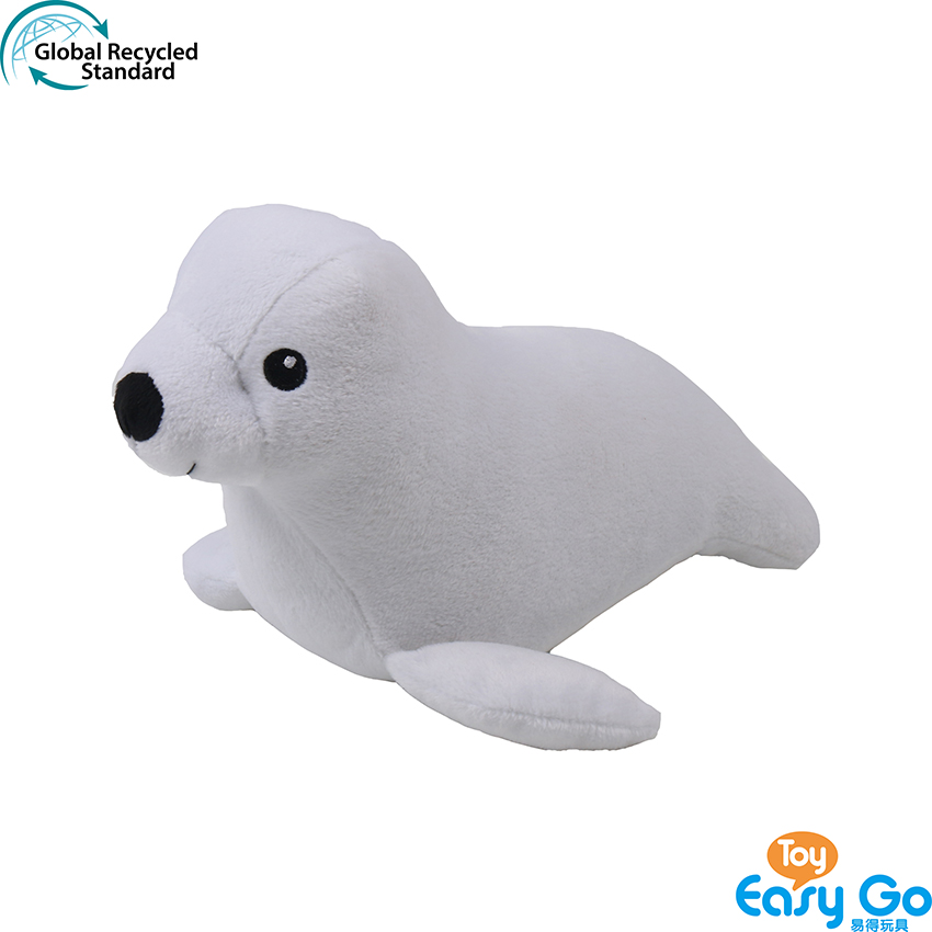 100% recycled plush stuffed sea lion toy