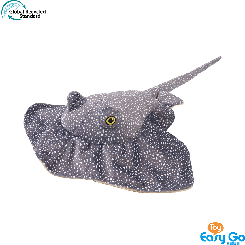 100% recycled plush stuffed Whipray toy