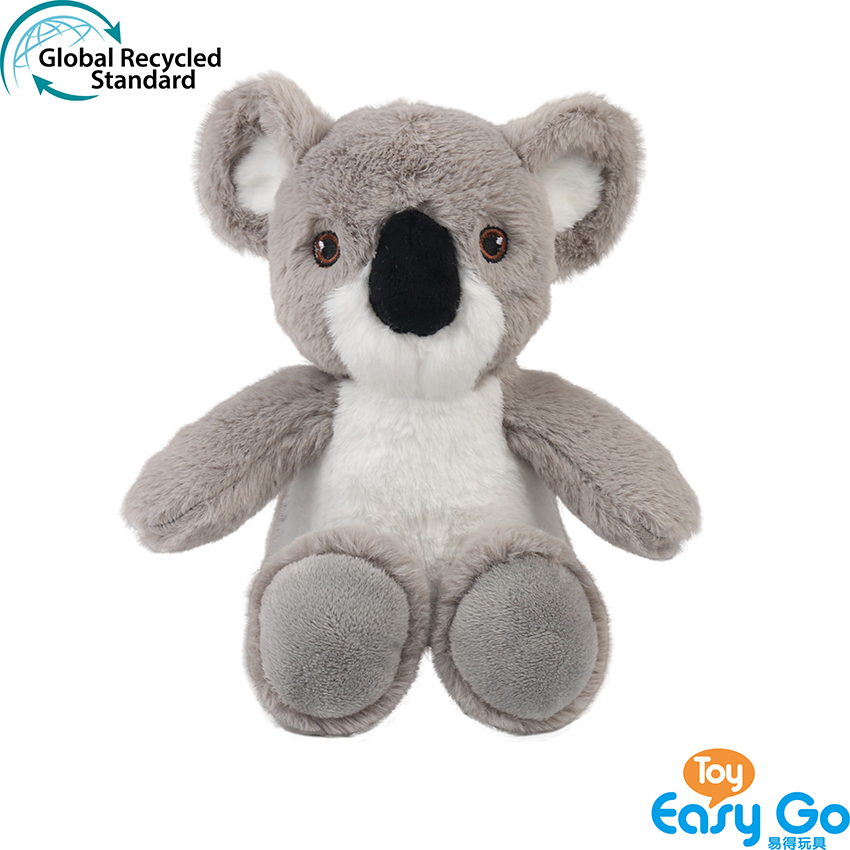 100% recycled plush stuffed vertical sitting position koala
