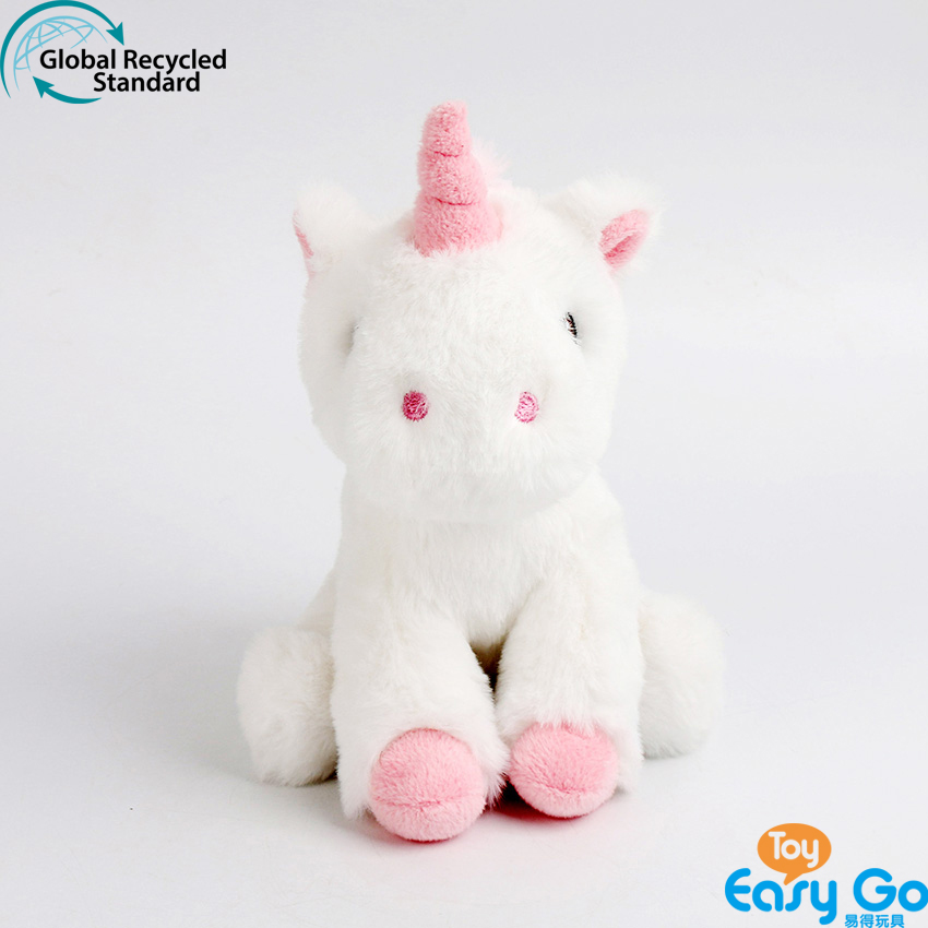 100% recycled plush stuffed unicorn toys