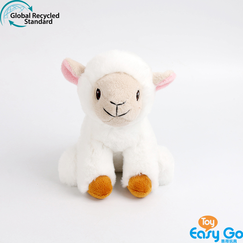 100% recycled plush stuffed lamb toys