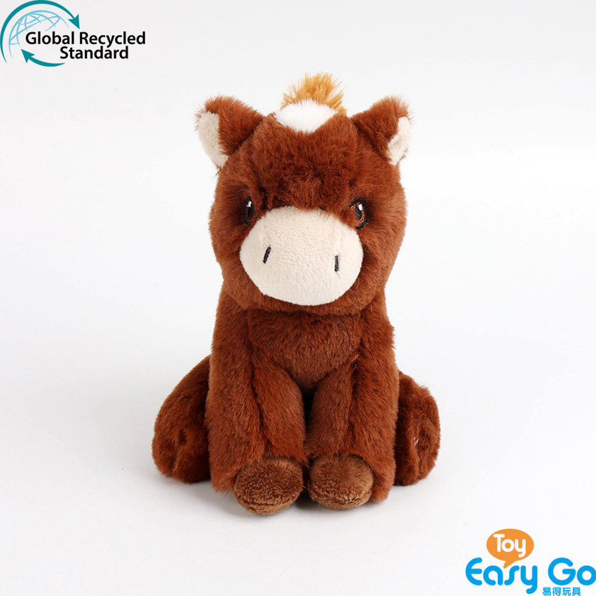 100% recycled plush stuffed horse toys