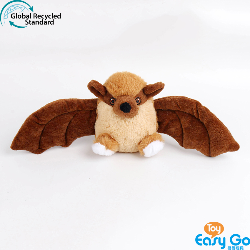 100% recycled plush stuffed bat toys