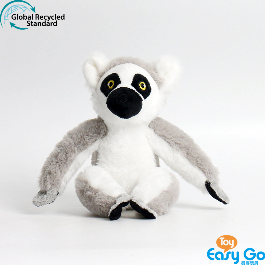100% recycled plush stuffed lemur toys