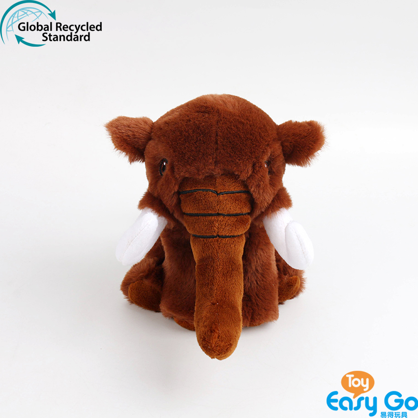 100% recycled plush stuffed mammoth toys