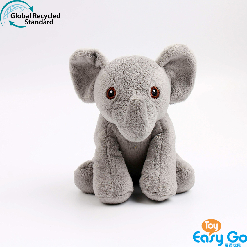 100% recycled plush stuffed elephant toys