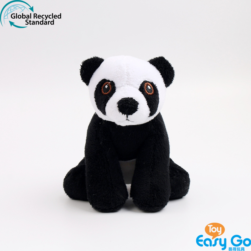 100% recycled plush stuffed panda toys