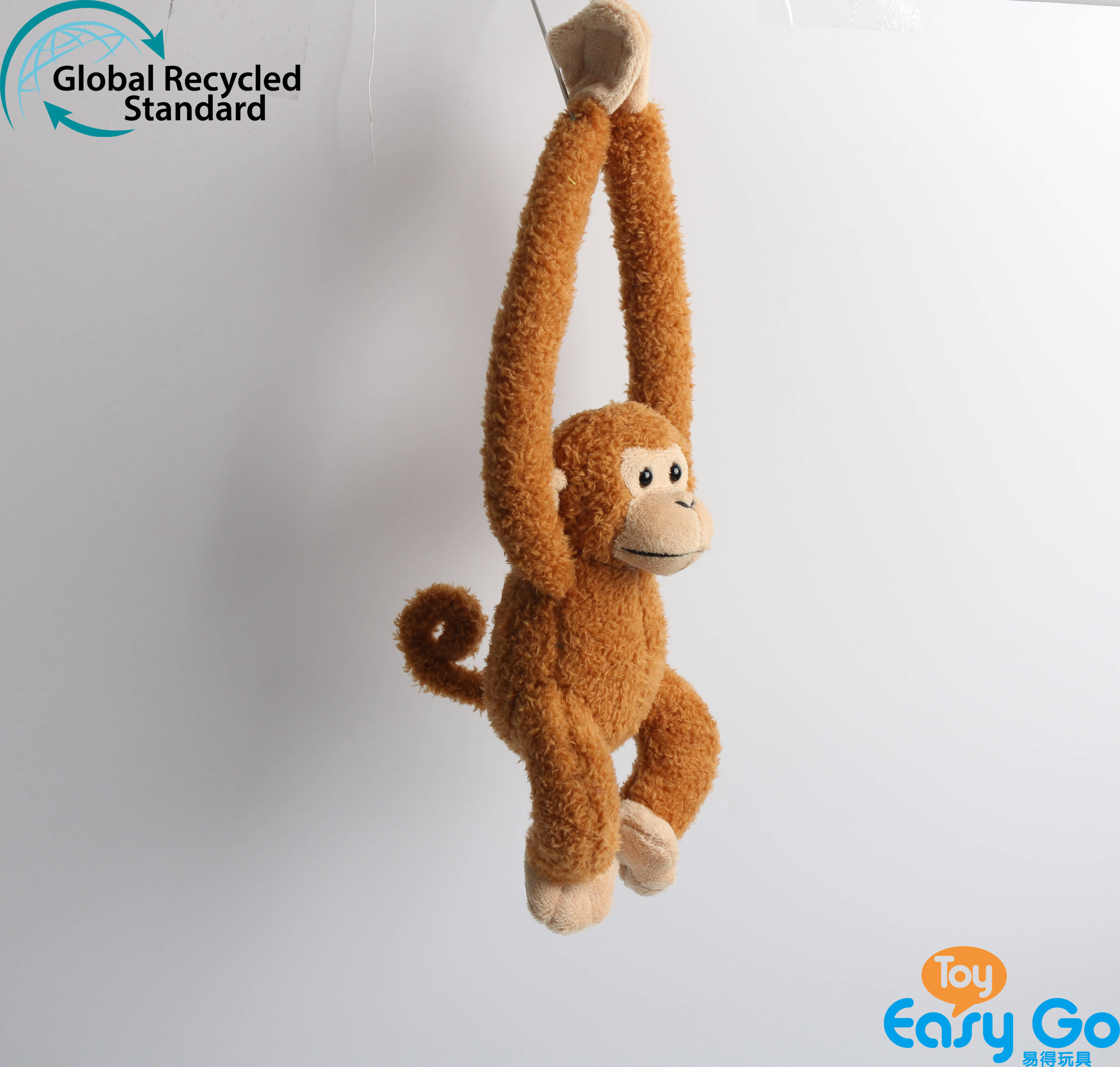 Baby Wolf-Re-hangers-ECO Brown Monkey, 33cmH